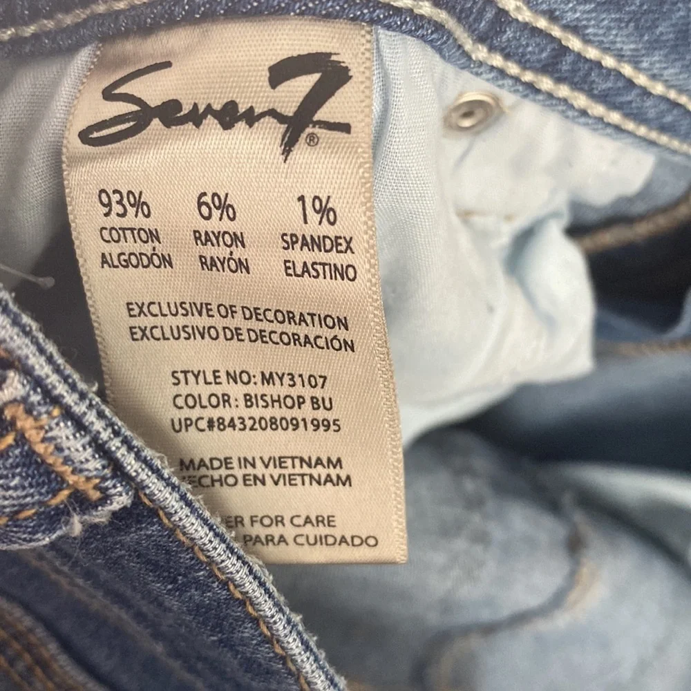 Seven 7 Rolled Hem Distressed 8